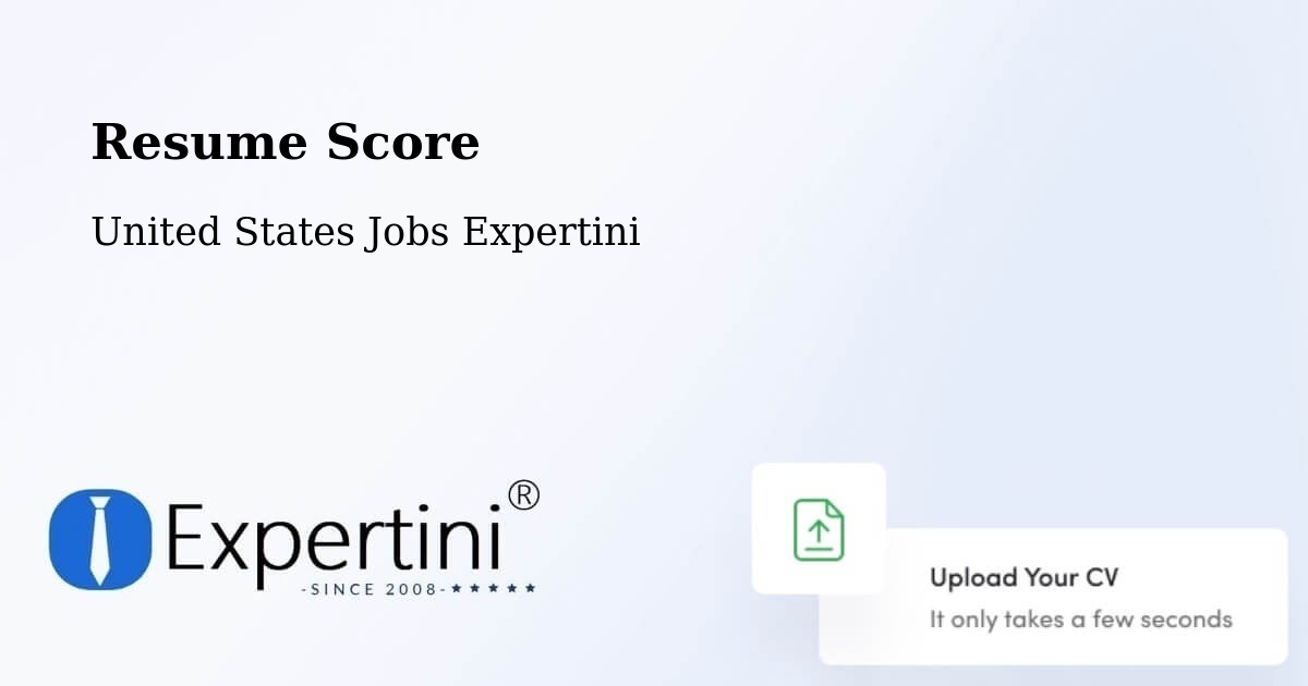 Resume Score & Job Description Match Tool – Afton - United States Jobs Expertini